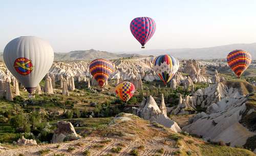 Ballooning in Cappadocia. Photo by Ferrell Jenkins.