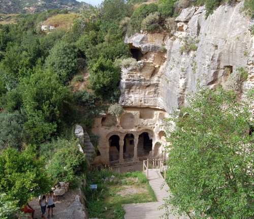 Besikil Cave Monument at Seleucia. Photo by Ferrell Jenkins.