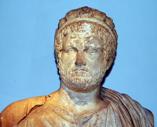 Second century Roman Imperial Priest in the Antalya, Turkey, Museum. Photo by Ferrell Jenkins.