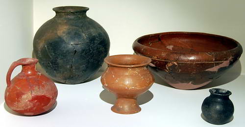 Urartuan Pottery in Ankara Museum of Anatolian Civilization. Photo by Ferrell Jenkins.