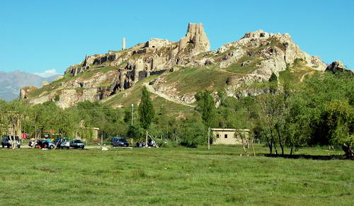 The Castle or Rock in Van, Turkey, once the Urartuan capital called Tushpa. Photo by Ferrell Jenkins.