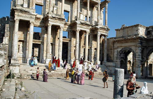 Library of Celsus at Ephesus. Photo by Ferrell Jenkins.