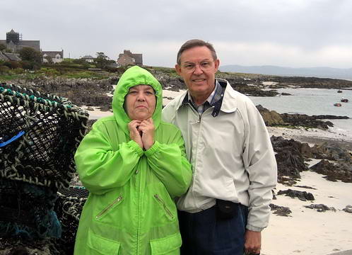 Ferrell and Elizabeth on the Isle of Iona in Scotland.