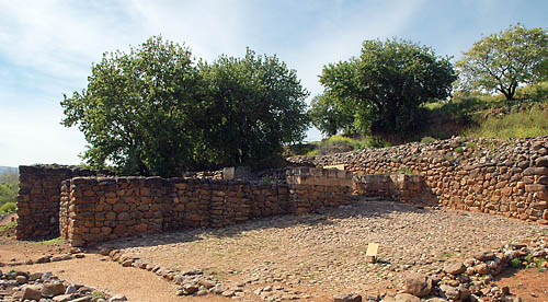 The Iron Age City Gate at Dan. Photo by Ferrell Jenkins.