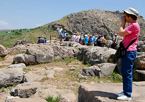 Jane at Hattusas, home of the Hittites. Photo by Ferrell Jenkins.