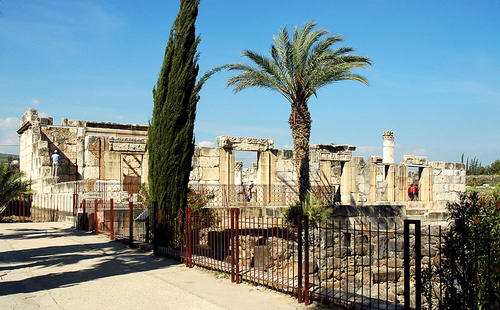 Reconstructed Capernaum synagogue from 4th or 5th century A.D. Photo by Ferrell Jenkins.