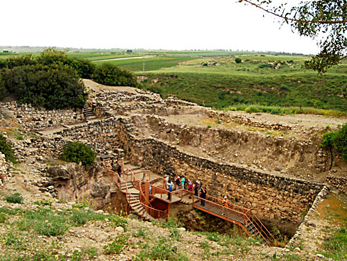 The water shaft at Hazor. Photo by