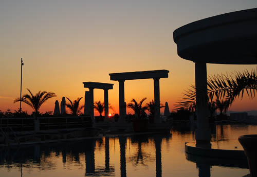 Sunset on the Aegean. Made a Kusadasi, Turkey, by Ferrell Jenkins.