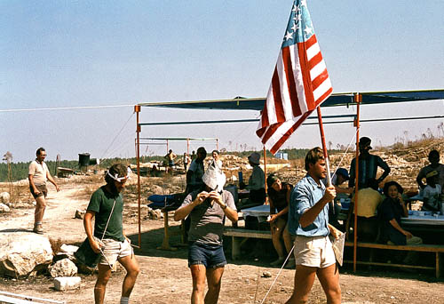 "Parade" at Tel Lachish, July 4, 1980