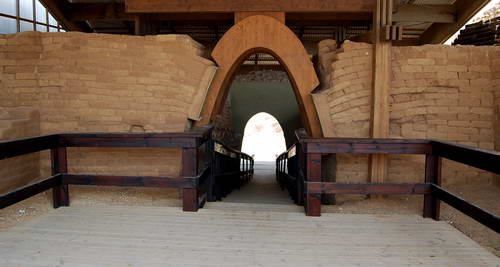 The Canaanite Gate at Ashkelon. Photo by Ferrell Jenkins.