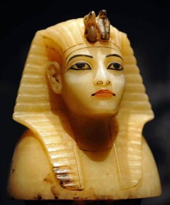 The top of a canopic jar from the tomb of Tutanhkamum. Photo by Sandro Vannini.