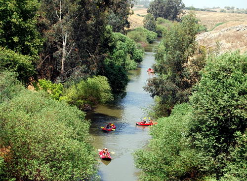 Jordan River at the Bridge of Jacob's Daughters. Photo by F. Jenkins.