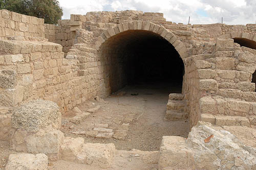 Building at Caesarea Maritima converted to a Mithraeum in the early 2nd century A.D. Photo by Ferrell Jenkins.