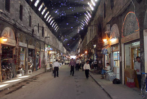 The street called straight in Damascus. Photo by Ferrell Jenkins.