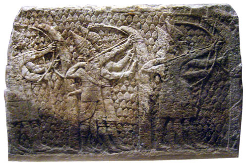 Assyrian archers at Lachish. British Museum. Photo by Ferrell Jenkins.