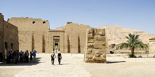 Entrance to Medinet Habu temple. Photo by Ferrell Jenkins.
