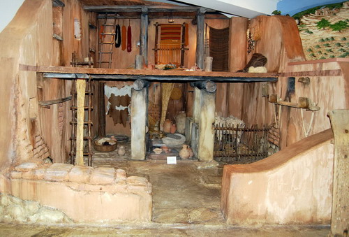 Typical Iron Age (1200-586 B.C.) Israelite house. Photo by Ferrell Jenkins.
