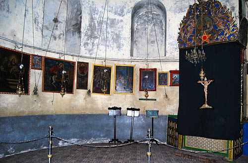 Armentian altar in the Church of the Nativity. Photo by Ferrell Jenkins.