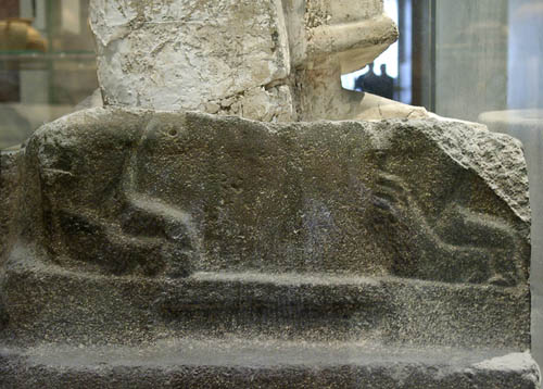 Right side base of throne of the King of Alalakh.