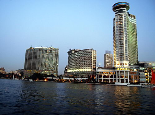Cairo on the Nile at Night. Photo by Ferrell Jenkins.