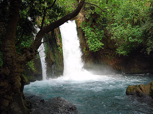 Jordan River Waterfall. Photo by Ferrell Jenkins.