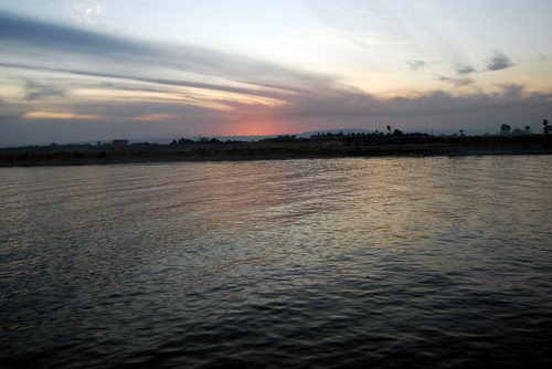 Sunset on the Nile. Photo by Ferrell Jenkins.