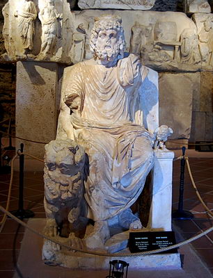 The god Hades in the Pamukkale Museum. Photo by Ferrell Jenkins.