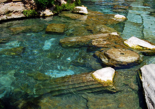 Ruins of the Roman city of Hierapolis in the hot springs. Photo by Ferrell Jenkins.