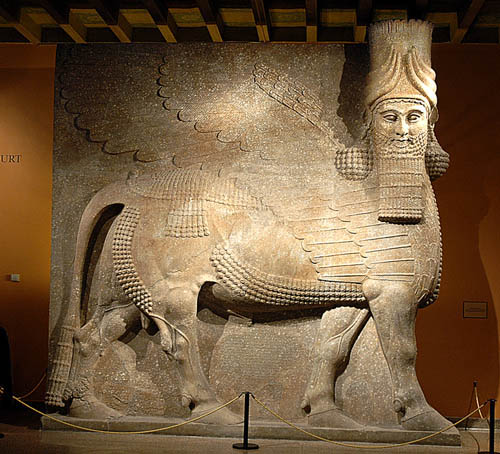 Assyrian winged bull, OIUC. Photo by Ferrell Jenkins.