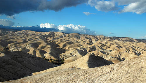 The wilderness of Judea. Looking west up toward Jerusalem. Photo by Ferrell Jenkins.