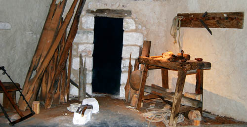 Carpenter shop at The Nazareth Village. Photo by Ferrell Jenkins.