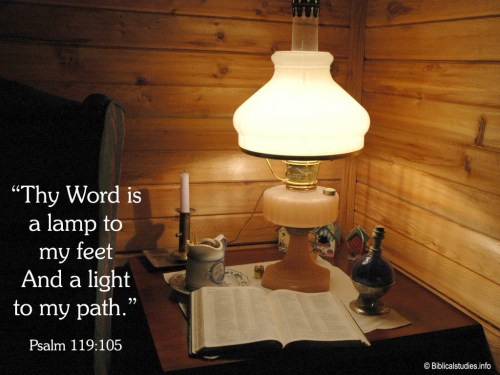 The Aladdin Lamp provided light for all in the house. Photo by Ferrell Jenkins.