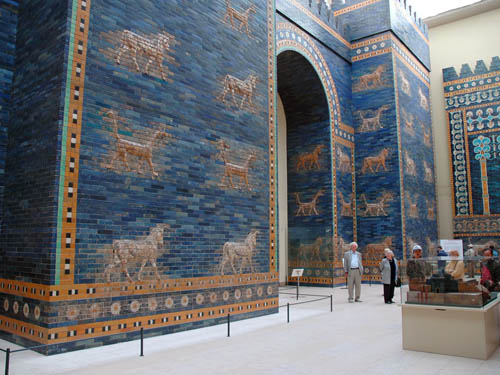 Ishtar Gate in the Pergamum Museum of Berlin. Photo by Ferrell Jenkins.