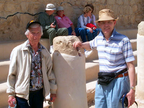 Robert Jackson and Ferrell Jenkins at Masada in 2000.