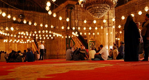 Interior of Mohammed Ali Mosque in Cairo. Photo by Ferrell Jenkins.