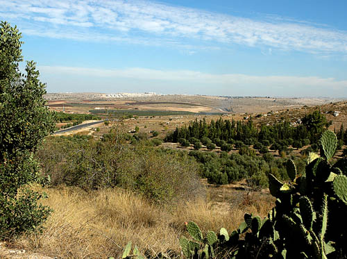 Overlooking the Valley of Aijalon. Photo by Ferrell Jenkins.
