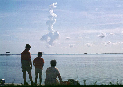 Still in awe after the launch of Apollo 11. Photo by Ferrell Jenkins.