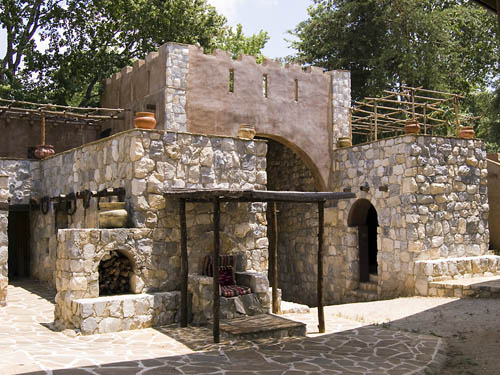 The city gate at Exploration in Antiquities Center. Photo by David Padfield.