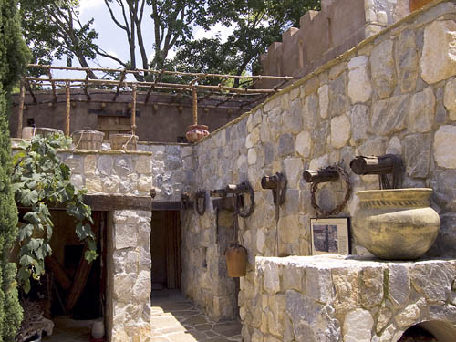 House exterior at Explorations in Antiquity Center. Photo by David Padfield.