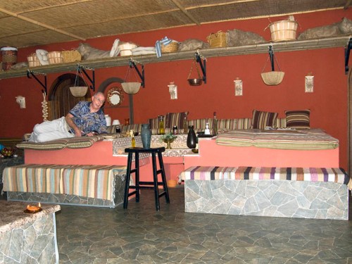 Roman period triclinium. Photo by David Padfield. Click for larger image.