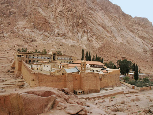 St. Catherine's Monastery at Jebel Musa. Photo by Ferrell Jenkins.