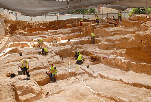 First century B.C. quarry on Shmuel HaNavi Street. Photo: Assaf Peretz, courtesy IAA.