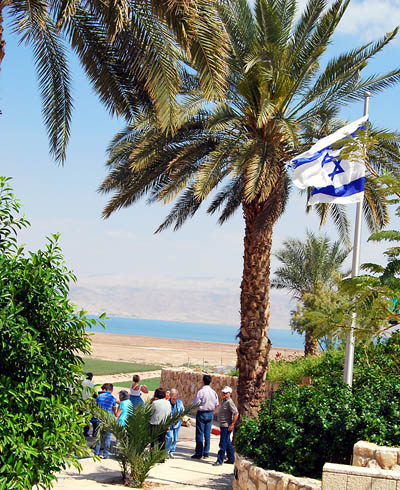 View east to the Dead Sea from Quman. Photo by Ferrell Jenkins.