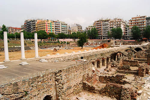 Roman Forum at Thessalonica. Photo by Ferrell Jenkins.