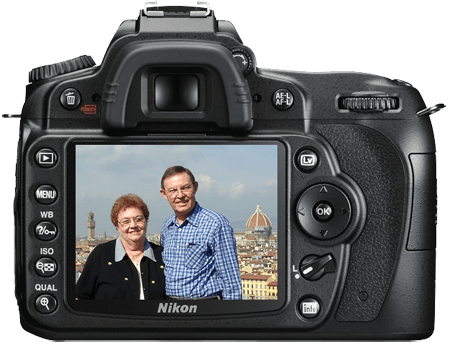 NikonD90_florence_2001-t Ferrell and Elizabeth in Florence, Italy, 2001.