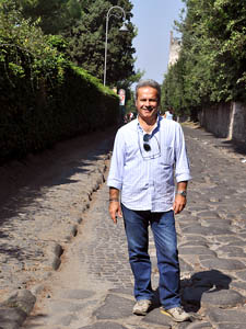Stefano Corazza on the Appian Way