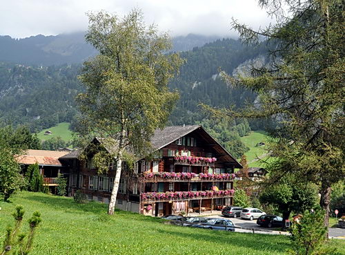 swiss-hotel60t A beautiful house at Lauterbrunen. Photo by Ferrell Jenkins.