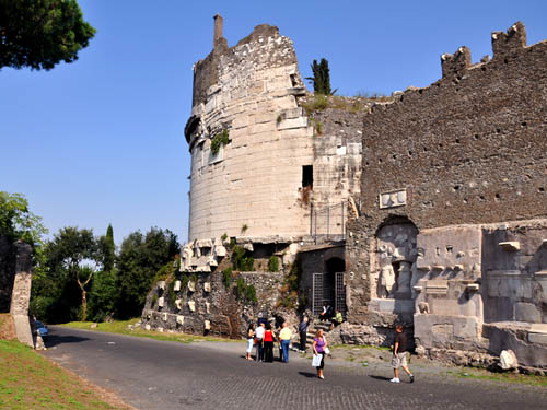 The Tomb of Caecilia Metella on the Appian Way. Photo by Ferrell Jenkins.