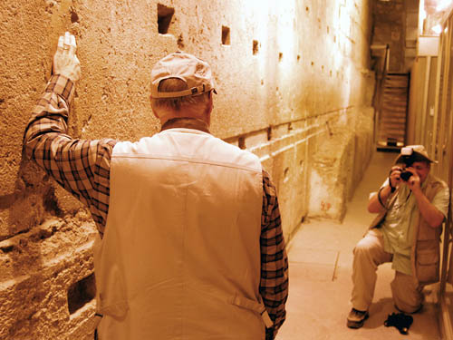The largest visible stone in the Western Wall tunnel. Photo by Ferrell Jenkins.
