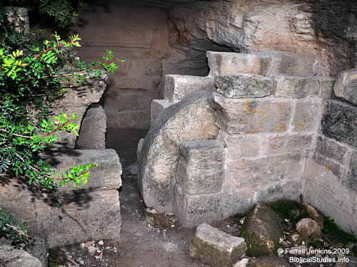 Midras Ruins Midras Ruins Burial Cave 4 with rolling stone. Photo by Ferrell Jenkins.